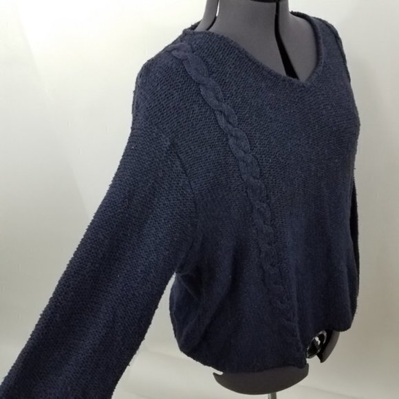 Diane Von Furstenberg Sweater‎ 1X Plus Blue V-neck - Picture 5 of 8